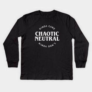 Chaotic Neutral Kids Long Sleeve T-Shirt